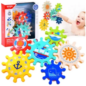 Spin Sort Water Toy With Colorful Cogs