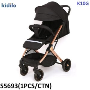 Kidilo K10G Urban Stroller - Black/Rose Gold Edition - baby land