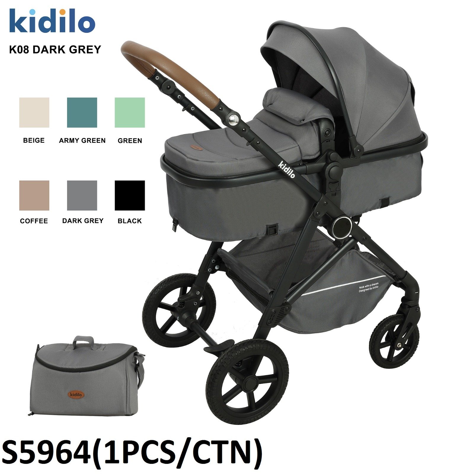 kidilo 3 in 1 stroller - baby land