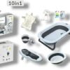 Popypapa Baby Bath & Laundry | Ultimate Newborn Bathing Bundle (10-Piece Set)