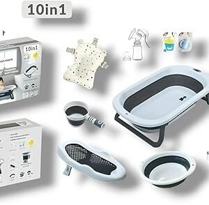 Popypapa Baby Bath & Laundry | Ultimate Newborn Bathing Bundle (10-Piece Set)