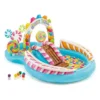 Intex Candy Zone Play Center Inflatable Kids Pool with Slide, Lollipops Ball Games, 3 Years+