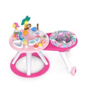 2-in-1 Baby Walker, Discovery Activity Center and Table, Tropic Coral, Ages 6 Months+