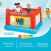 Intex Inflatable Jump-O-Lene Playhouse Trampoline Bounce House for Kids Ages 3-6 Pool Red/Yellow - Image 2