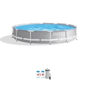 Prism Frame™ 12' x 39" Above Ground Pool with Filter Pump