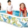 INTEX 57177EP Tropical Swim Center Inflatable Family Pool: 159 Gallon Capacity – 90" x 60" x 19"