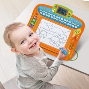Winfun Write ’N Draw Learning Board | Educational Toy with Drawing Pad, LCD Screen, Alphabet, Numbers, Spelling, Learning Tool & Music Modes | Interactive Educational Toy for Kids Ages 2 Years+