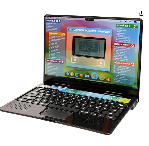 winfun Kids Laptop, Bright LCD Screen, English, Games, Music, Letters and Words, 60 Activities, Kids Games, Educational Toy, Toys for 4 Years Old Children