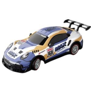 Scale RC Drift Car-4-Channel Remote Control Dual Tires LED Lights 50-Min Playtime 25+KM/H Ready-to-Go Drifting