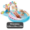 Intex Candy Zone Play Center Inflatable Kids Pool with Slide, Lollipops Ball Games, 3 Years+ - Image 2