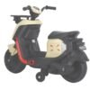 Baby Plus - Kids Electric Ride-On Scooter - Beige and black - Image 5