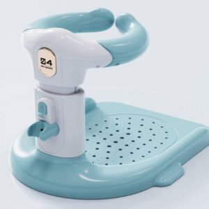 Baby Bath Seat, Baby Bathtub Seat for 6 to 36 Months, Non-Slip Soft Mat, Adjustable Backrest Support, Secure Suction Cups (Blue)