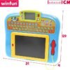 winfun Toy Interactive Tablet, Bilingual, Learning Functions, Numbers & Letters, Spelling, Music, Interactive Games, Removable Drawing Panel, English, +18 Months - Image 4