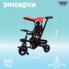 Lovely Baby Kids Tricycle Stroller LB 7755, Baby Tricycle with Eva Wheels, Parental Adjustable Push Handle, 360 degree Seat Rotation, Pedal & Safety Bracket | kids 1-4 Years (Green) - Image 3