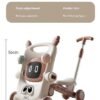 MaBaby 8 In 1 Baby Walkers, Multifunctional Baby Push Walker, Anti O-shaped Leg Toddlers Learning Walker, Scooter With Adjustable Handle - Image 7