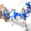 Princess fantasy carriage doll with ice princess, carriage and horse toy
