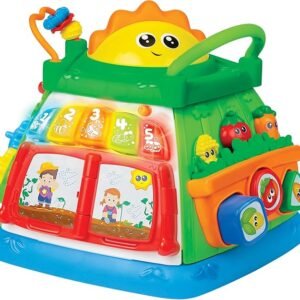 Winfun Lil' Greenthumb Activity Cube | Baby Garden Activity Cube With Interactive Light Up Buttons And Sounds | Suitable For Boys And Girls Aged 3 Months And Up