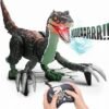 Remote Control Dinosaur Toys for Kids - Realistic Walking, Roaring, Light & Spray, 2.4G " RC Therizinosaurus Toy Figure USB Charging