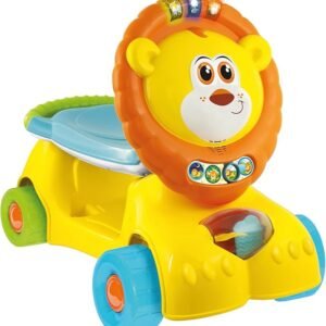 Winfun 3-in-1 Grow-with-Me Lion Scooter - Walker, Ride-On, Scooter, Lights & Sounds, Developmental Toy, Toddlers 12mo+