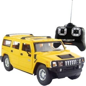 Hummer H2 SUV Full Function R/C Radio Remote Control Car 2.4 GHZ rechargable  Scale (  SUV Yellow)