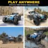 RC Cars 1:20 Scale Remote Control Car, 2.4GHZ Fast Racing Monster Car 15-20 KM/h , All Terrains RC Truck can Rechargeable for Boys Kids Adults Birthday Gift - Image 4