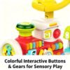 HUANGER Adjustable Pedestrian Training Scooter Push-Type Slide Board for Toddlers Multi-Functional Early Education Train Toy Car - Image 4