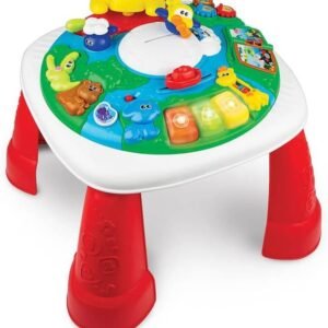 Winfun Globetrotter Activity Table – Light & Sound Learning Toy for Toddlers (12M+) | Educational Toy with Shape Sorter & Animal Play Features | Sensory Adventure Play Table with Steering Wheel