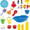 Sand Water Table for Toddlers - 21-Piece Water Play Table for Kids Outdoor and Indoor with Accessories and Tools- Learning Sandbox Water Play Table for Boys and Girls Age 2-10 Years Old - Image 2