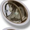 Baby Rocker Chair,Adjustable Canopy, Portable Infant Rocking with Safety Harness - Image 3