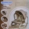 Baby Rocker Chair,Adjustable Canopy, Portable Infant Rocking with Safety Harness - Image 2