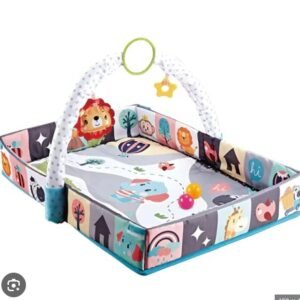 Baby Gym Playmat with Ball Pit & Soft Balls - Soft Sensory Play Mat
